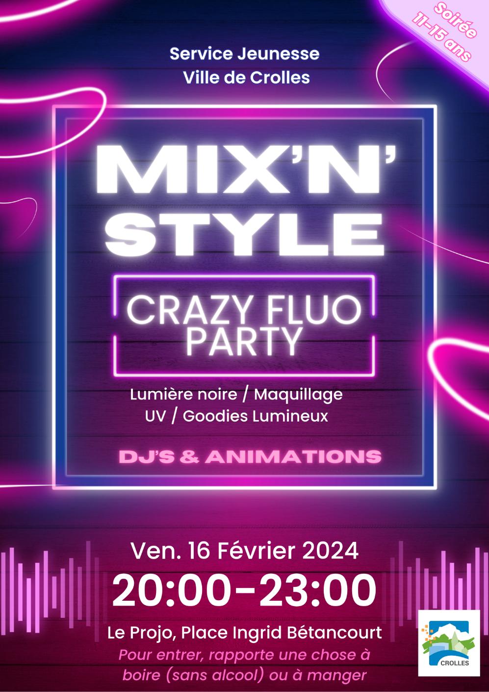 Soirée Crazy Fluo Party - Vendredi 22 octobre