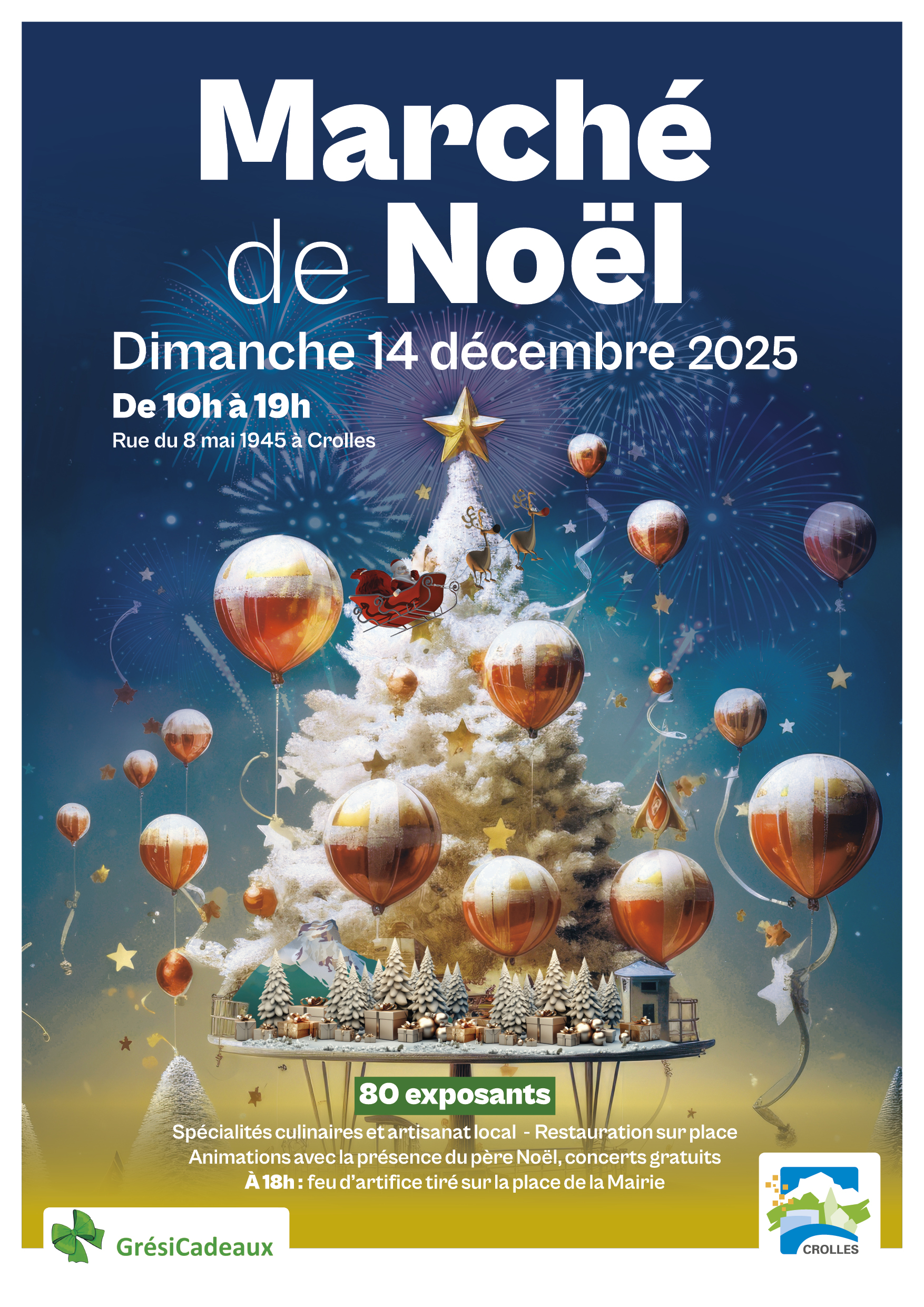 affiche marche noel 2025