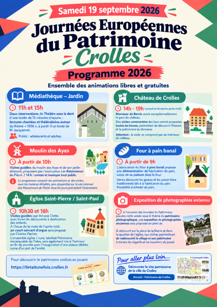 programme journée du patrimoine