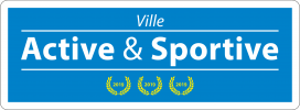Logo Label Ville Active & Sportive - 3 Lauriers